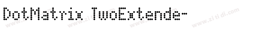 DotMatrix TwoExtende字体转换